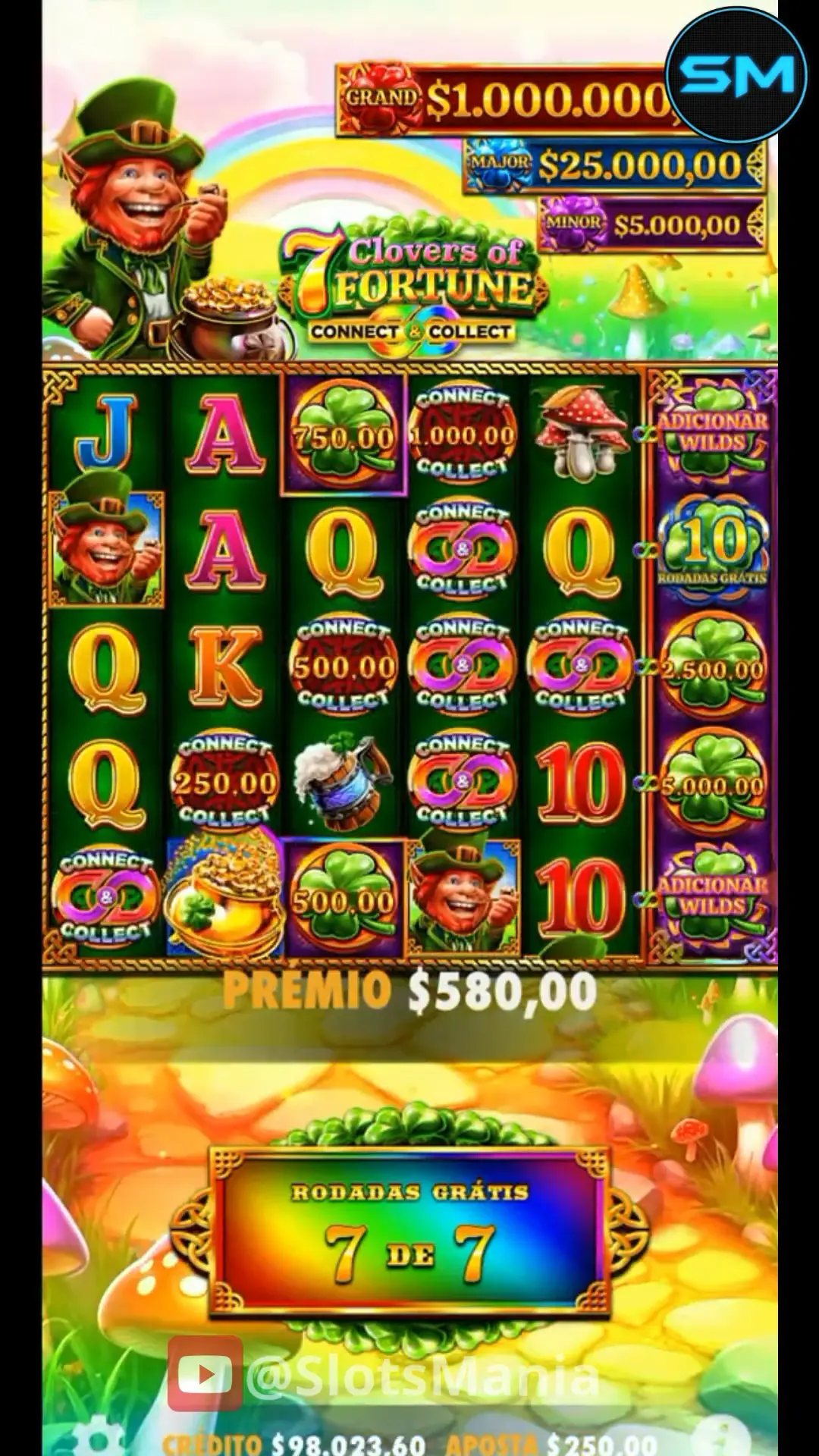 7 Clovers of Fortune slot bets