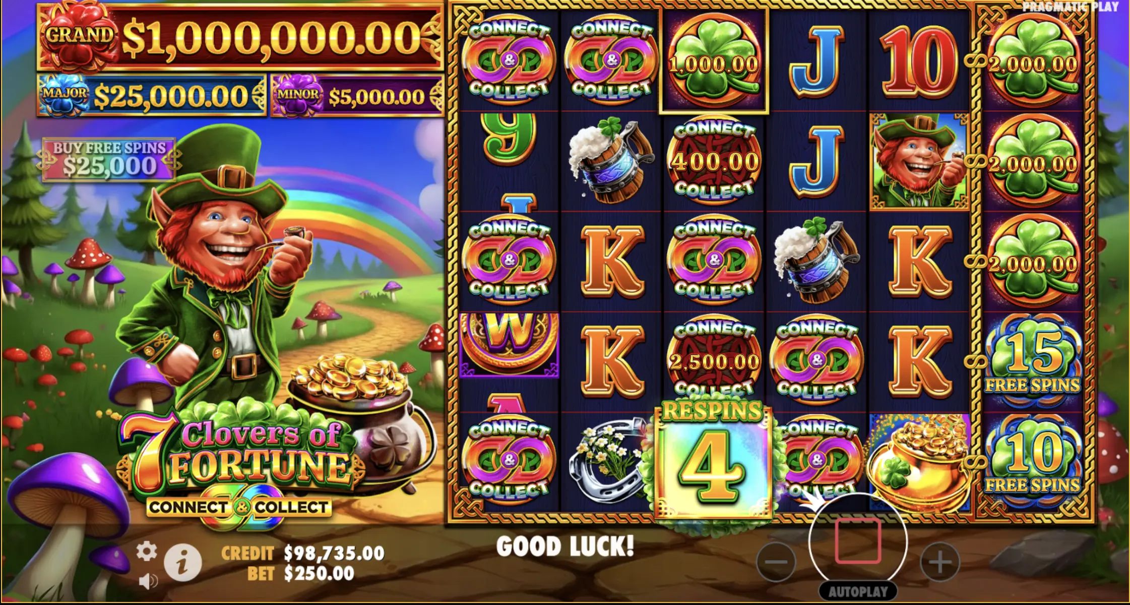 Play 7 Clovers of Fortune for free
