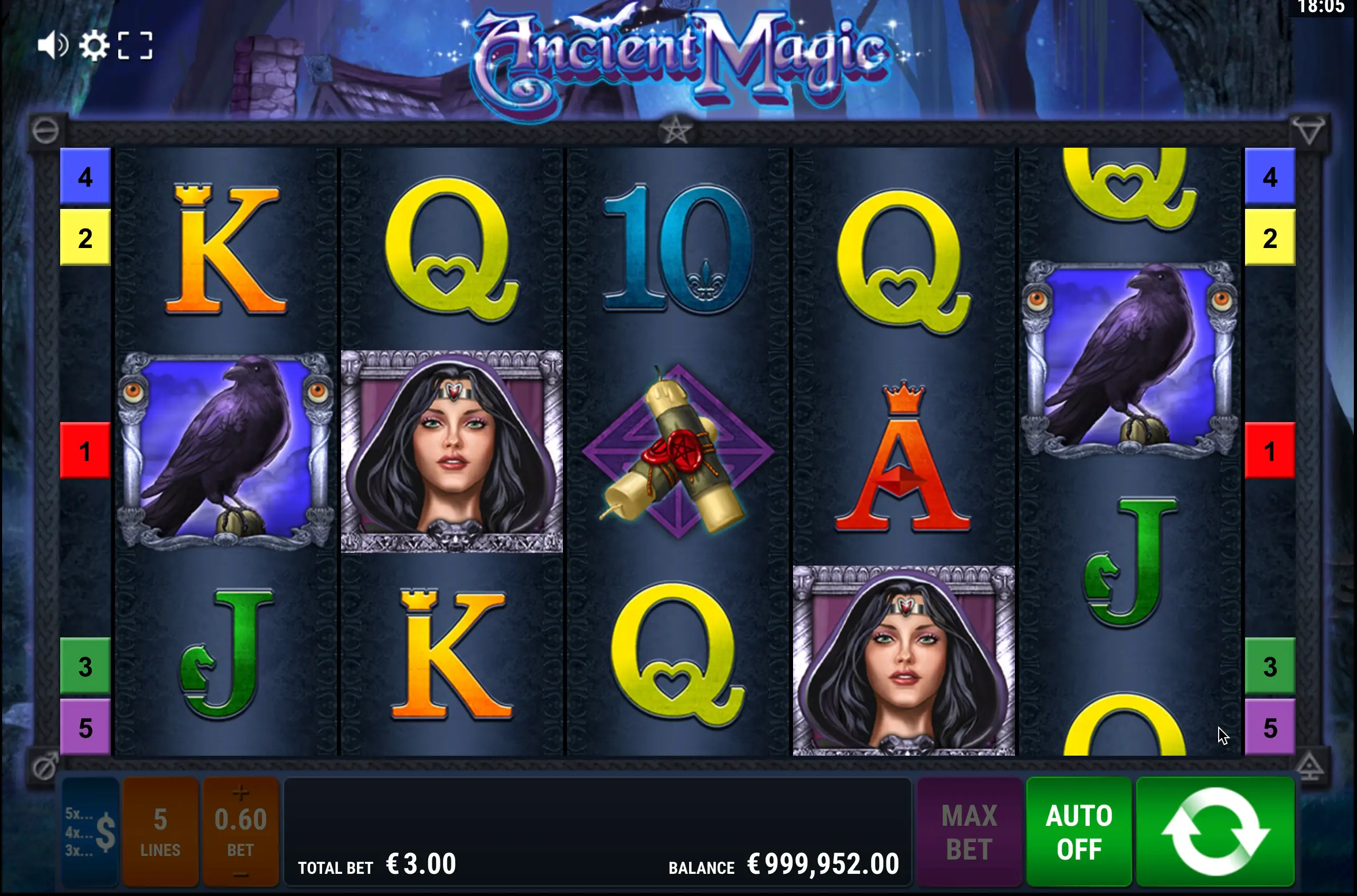 Ancient Magic slot bets