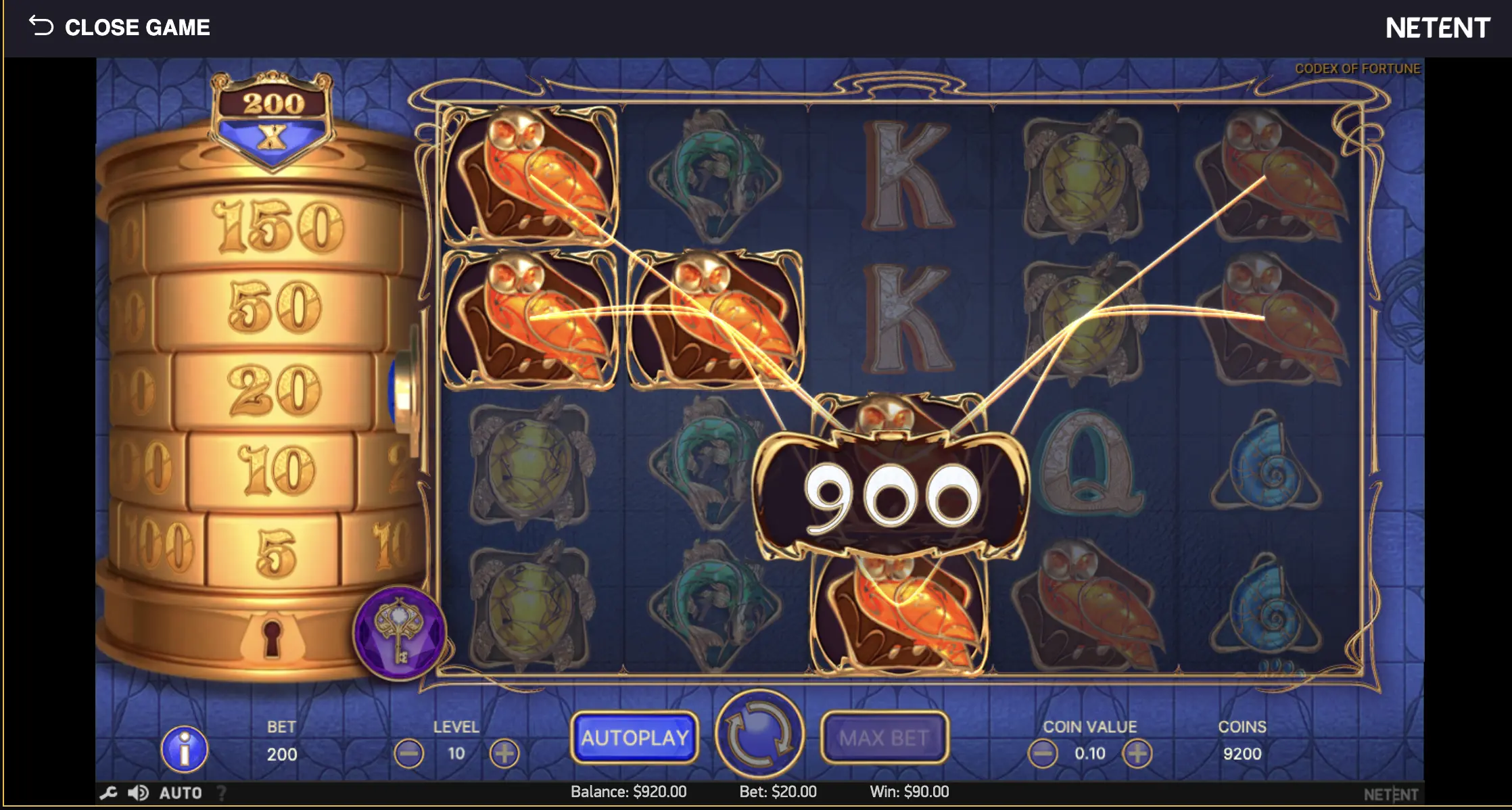 Play Codex of Fortune bonuses