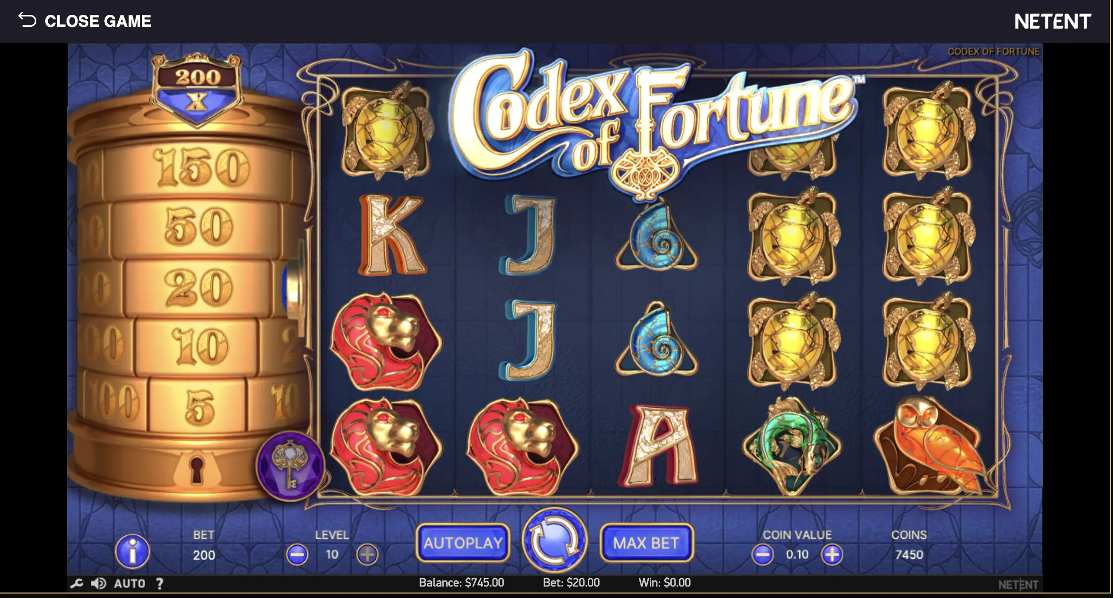 Codex of Fortune game site