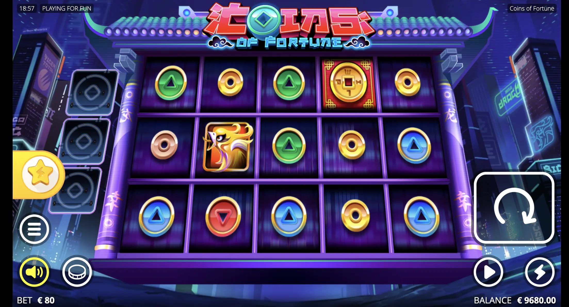 Play Coins Of Fortune for free