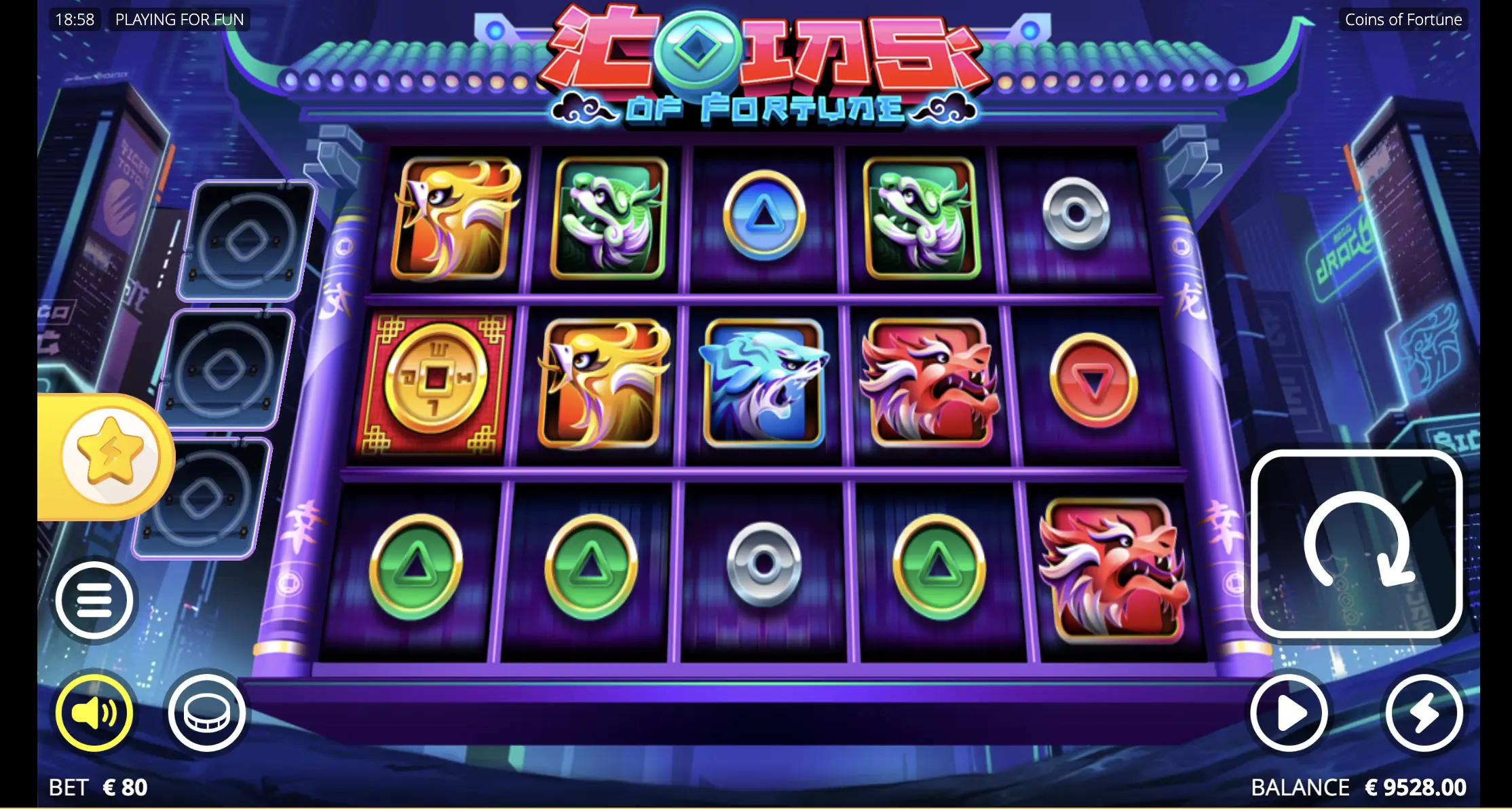 Coins Of Fortune slot registration