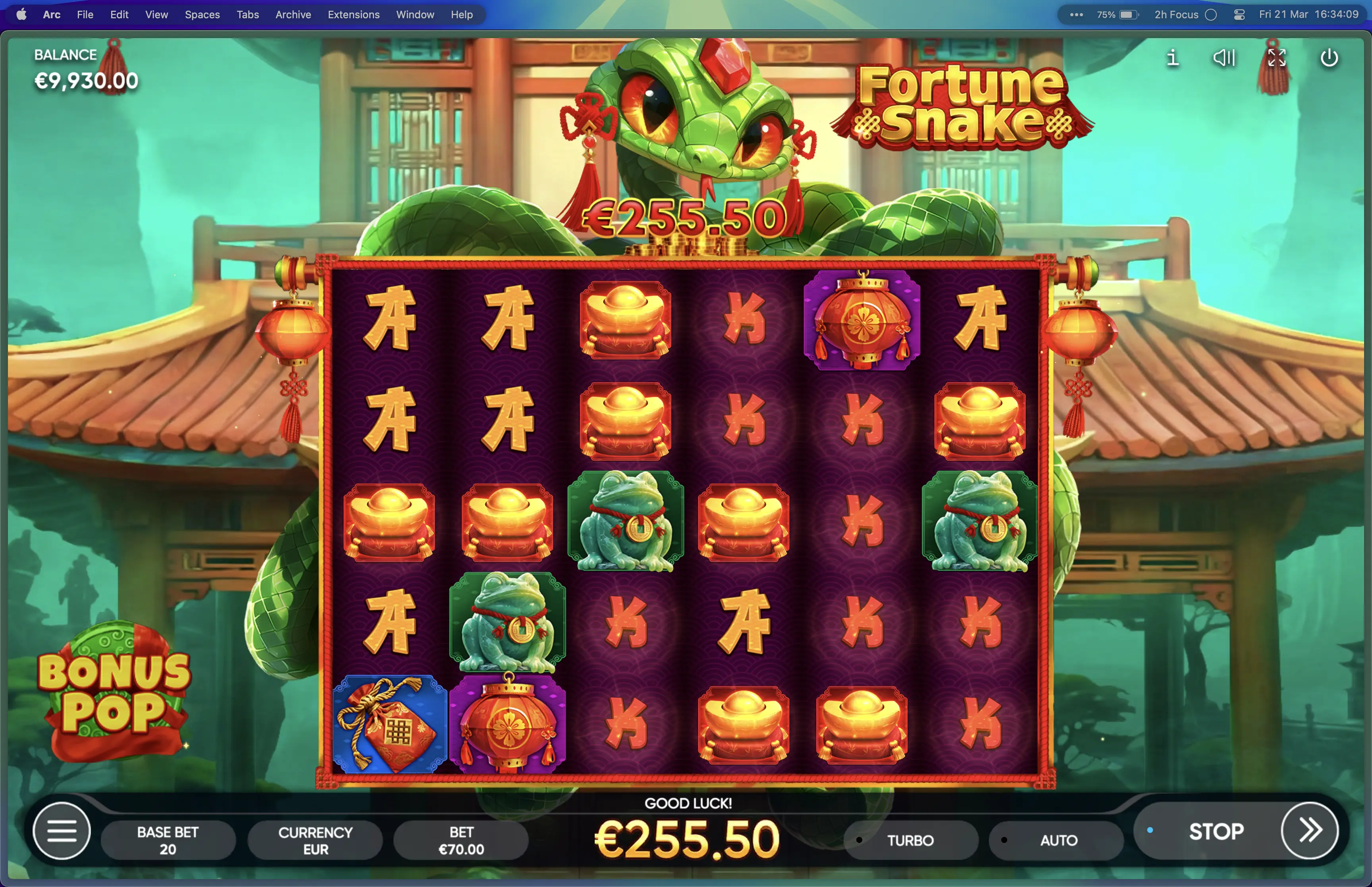 Online game Fortune Snake