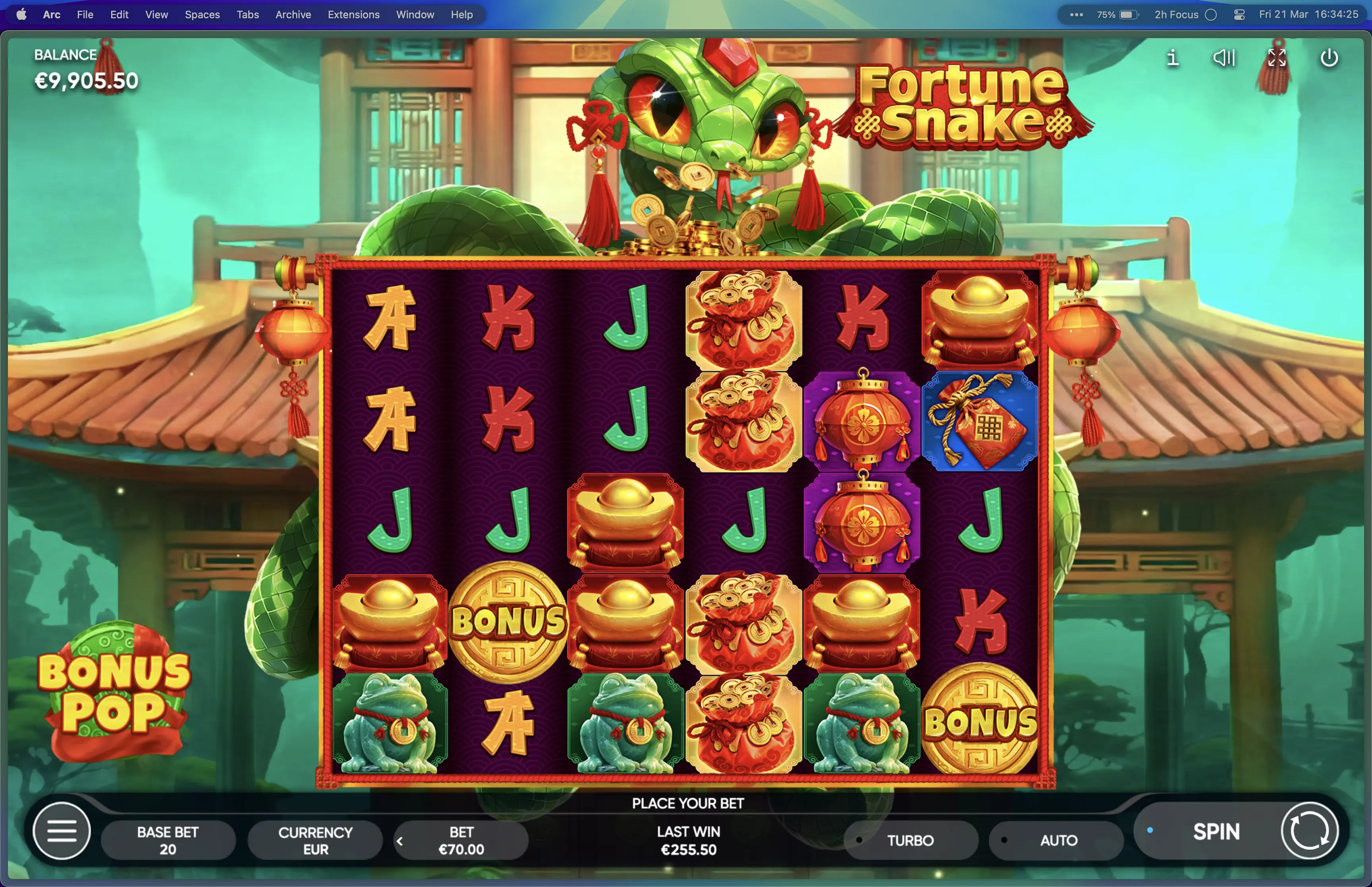 Fortune Snake slot for money