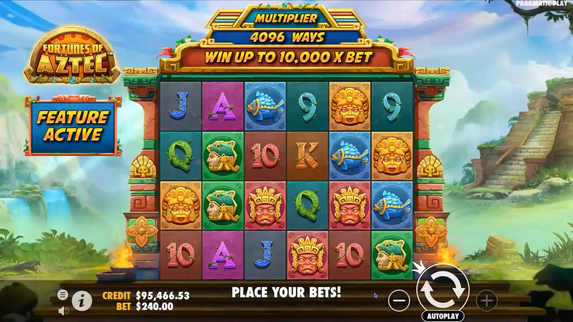 Online game Fortunes of Aztec
