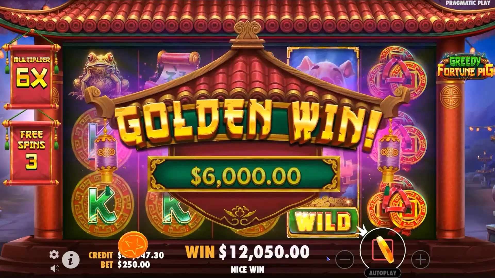 Greedy Fortune Pig slot bets