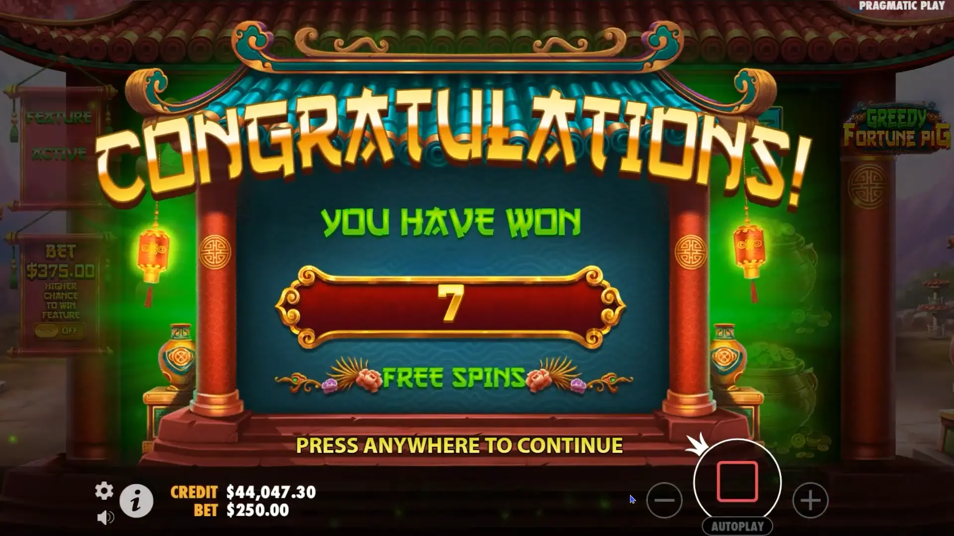 Greedy Fortune Pig slot for money