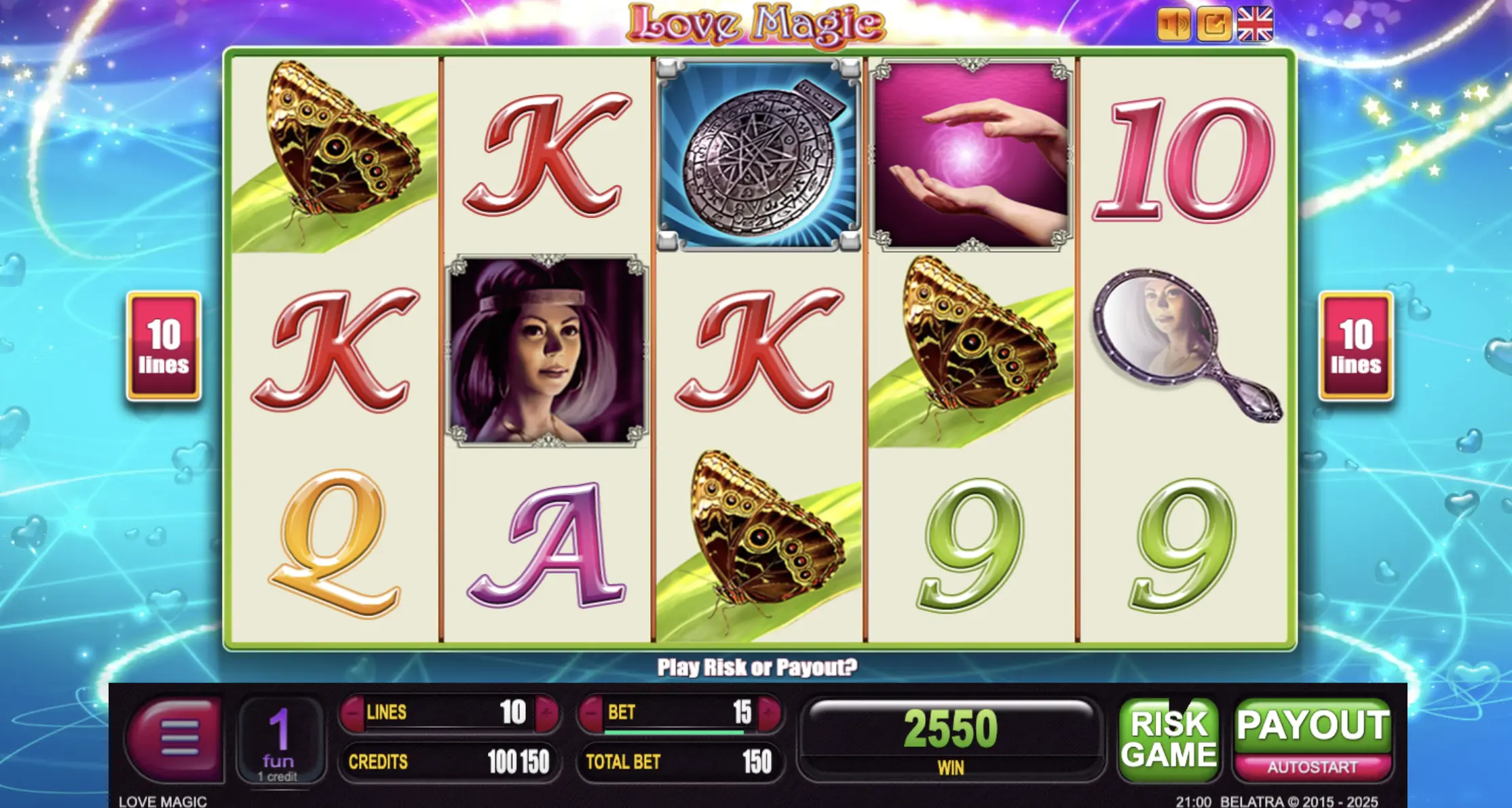 Play Love Magic bonuses