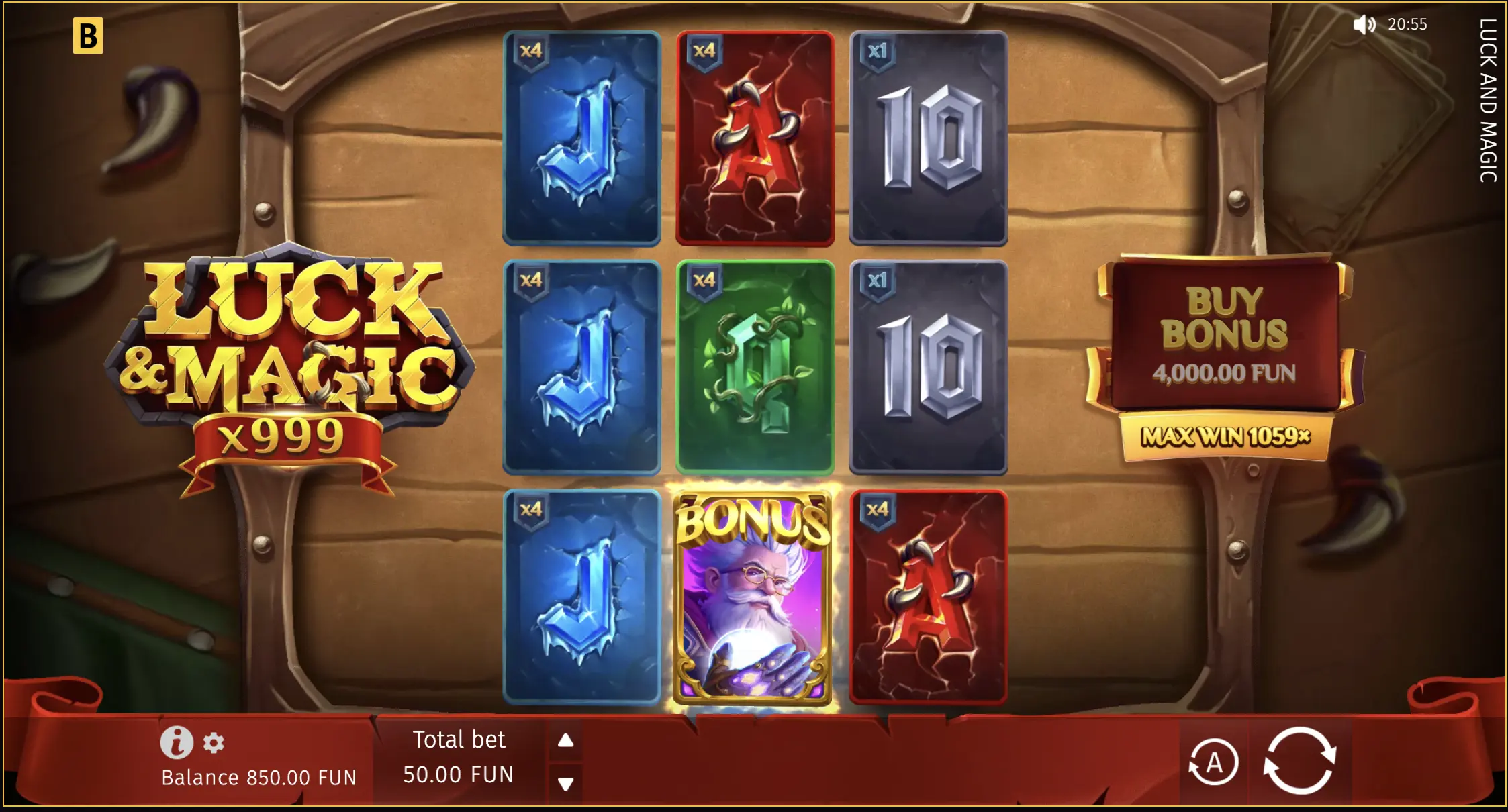 Play Luck & Magic bonuses