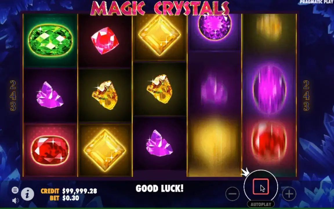 Magic Crystals slot bets