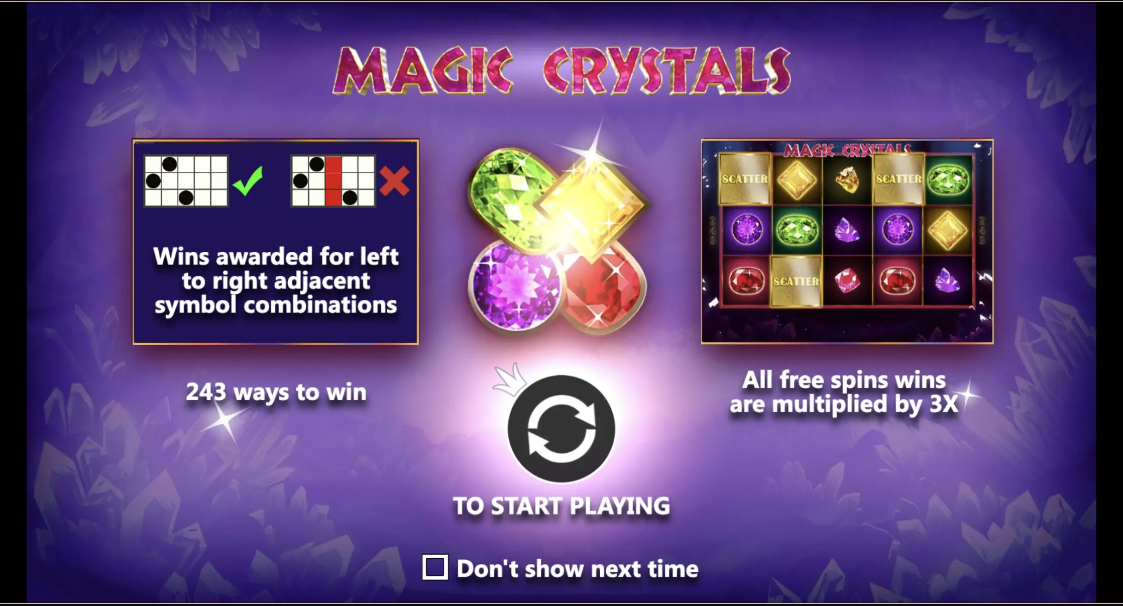 Magic Crystals slot for money