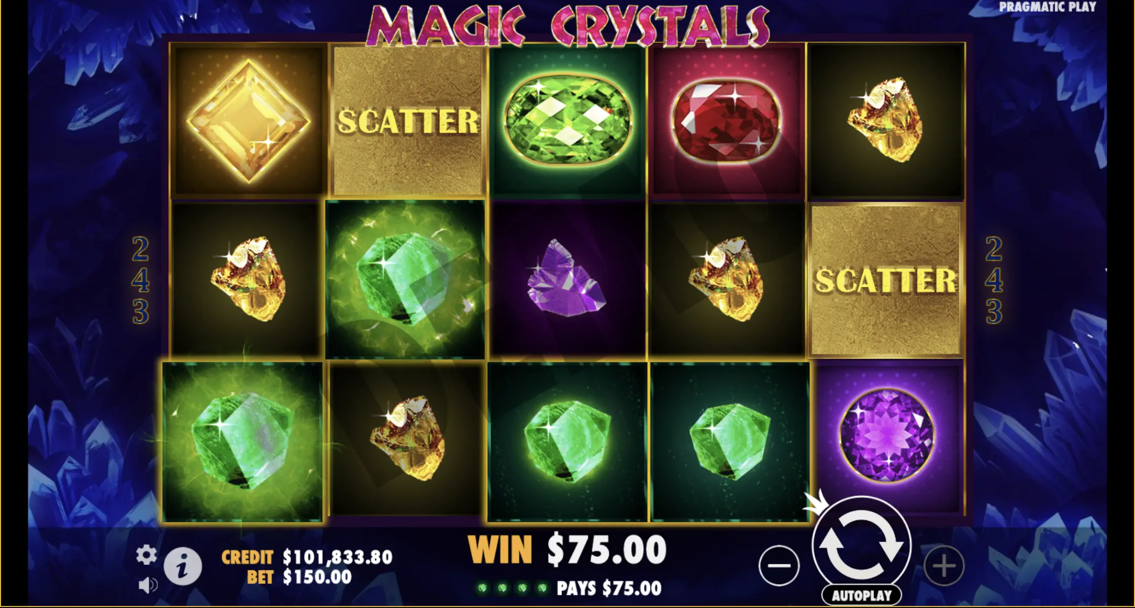 Magic Crystals slot registration