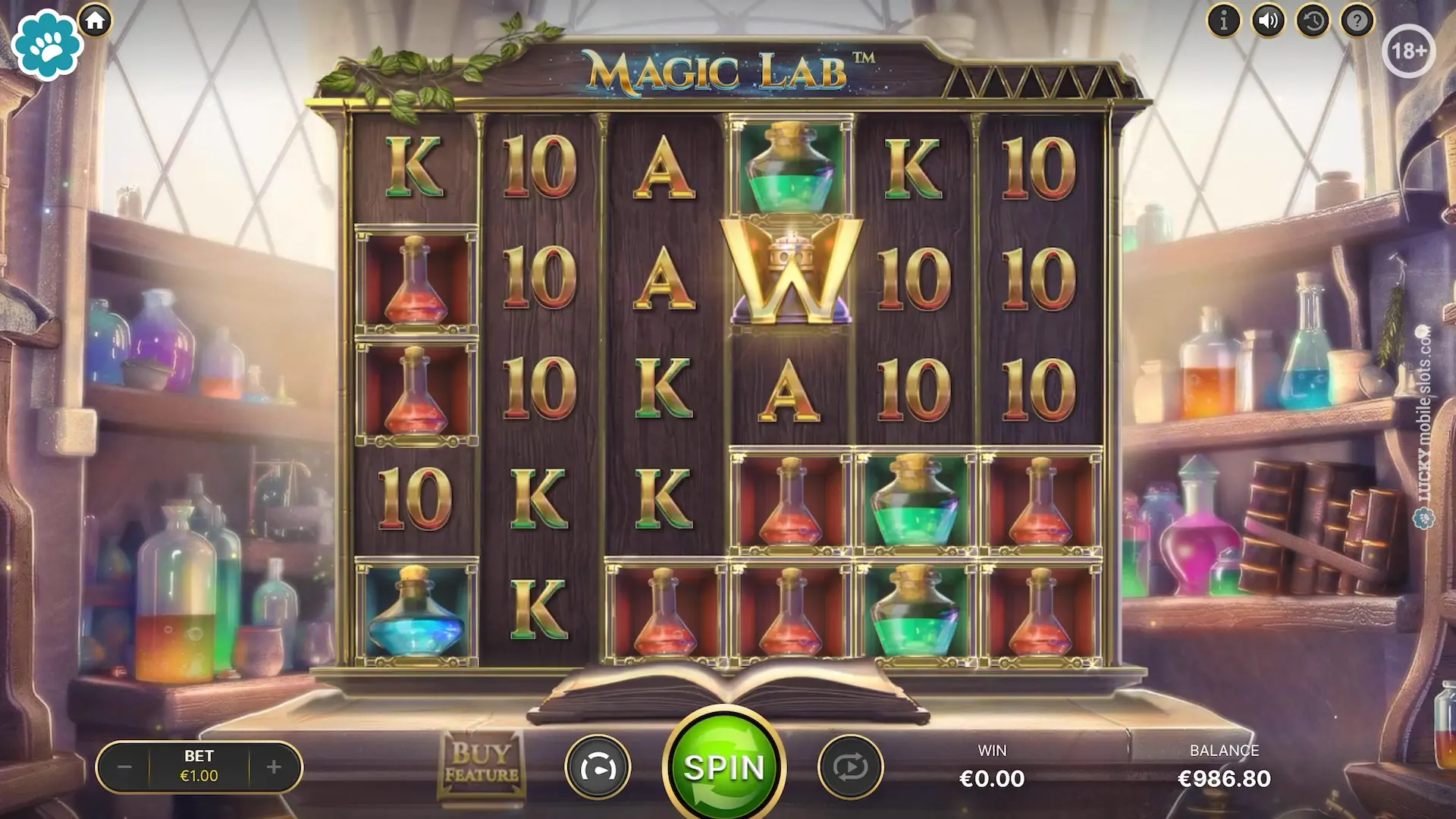 Online game Magic Lab