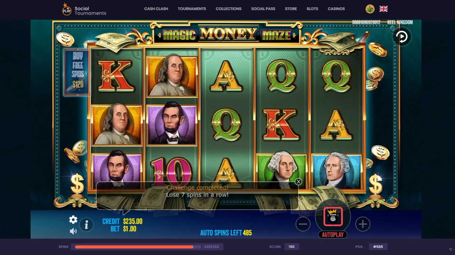 Online game Magic Money Maze