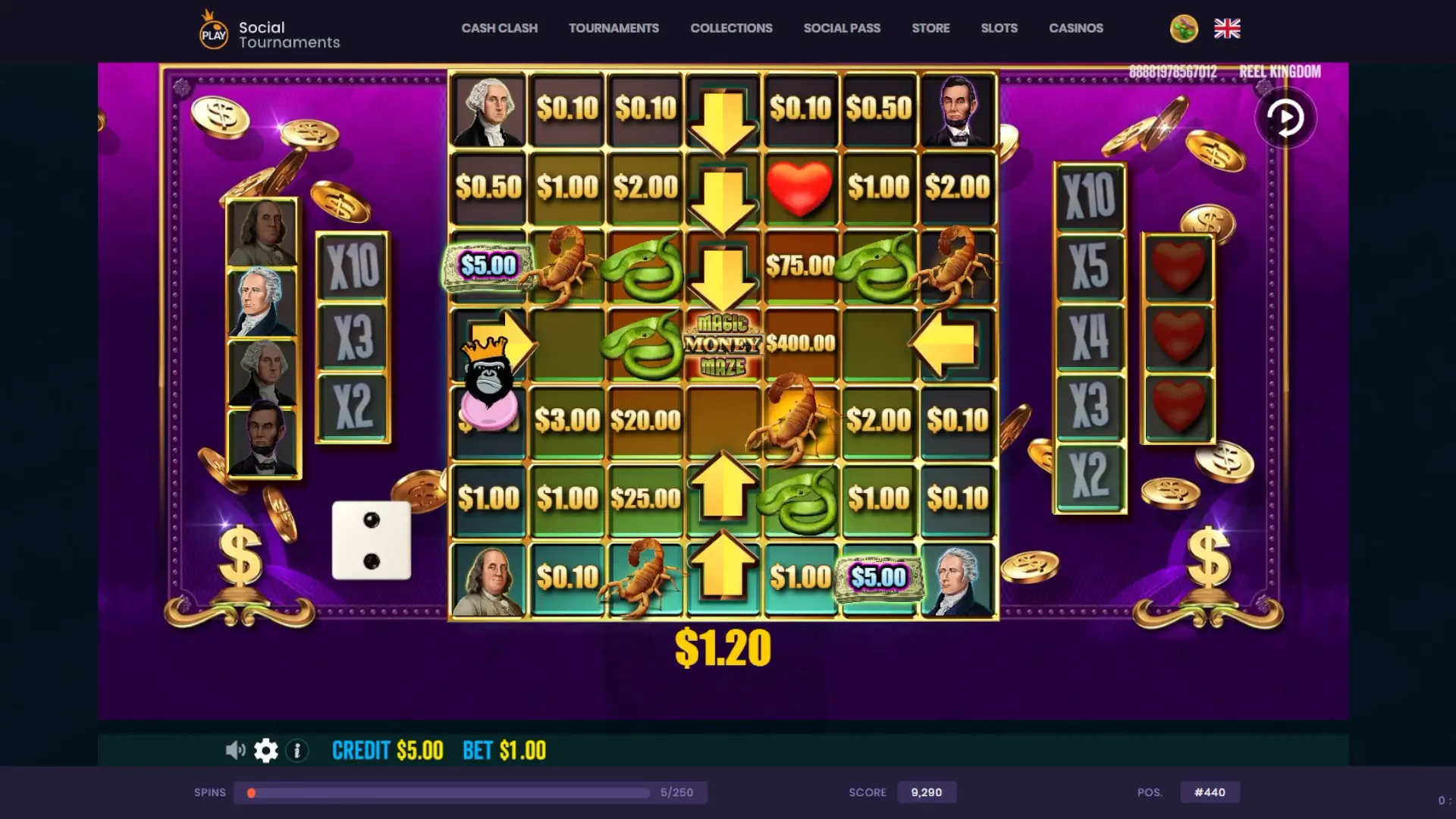 Magic Money Maze game