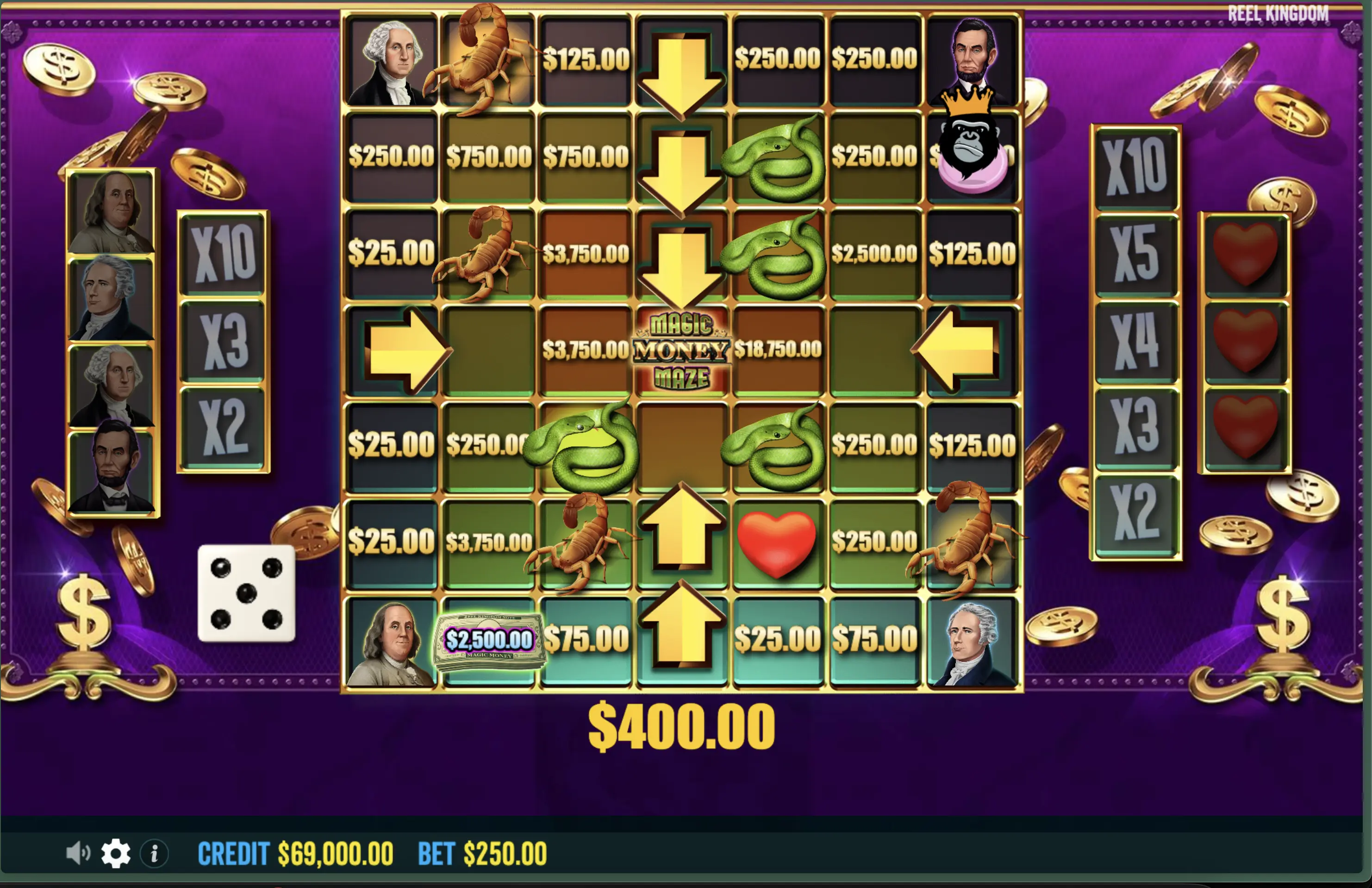 Magic Money Maze game site