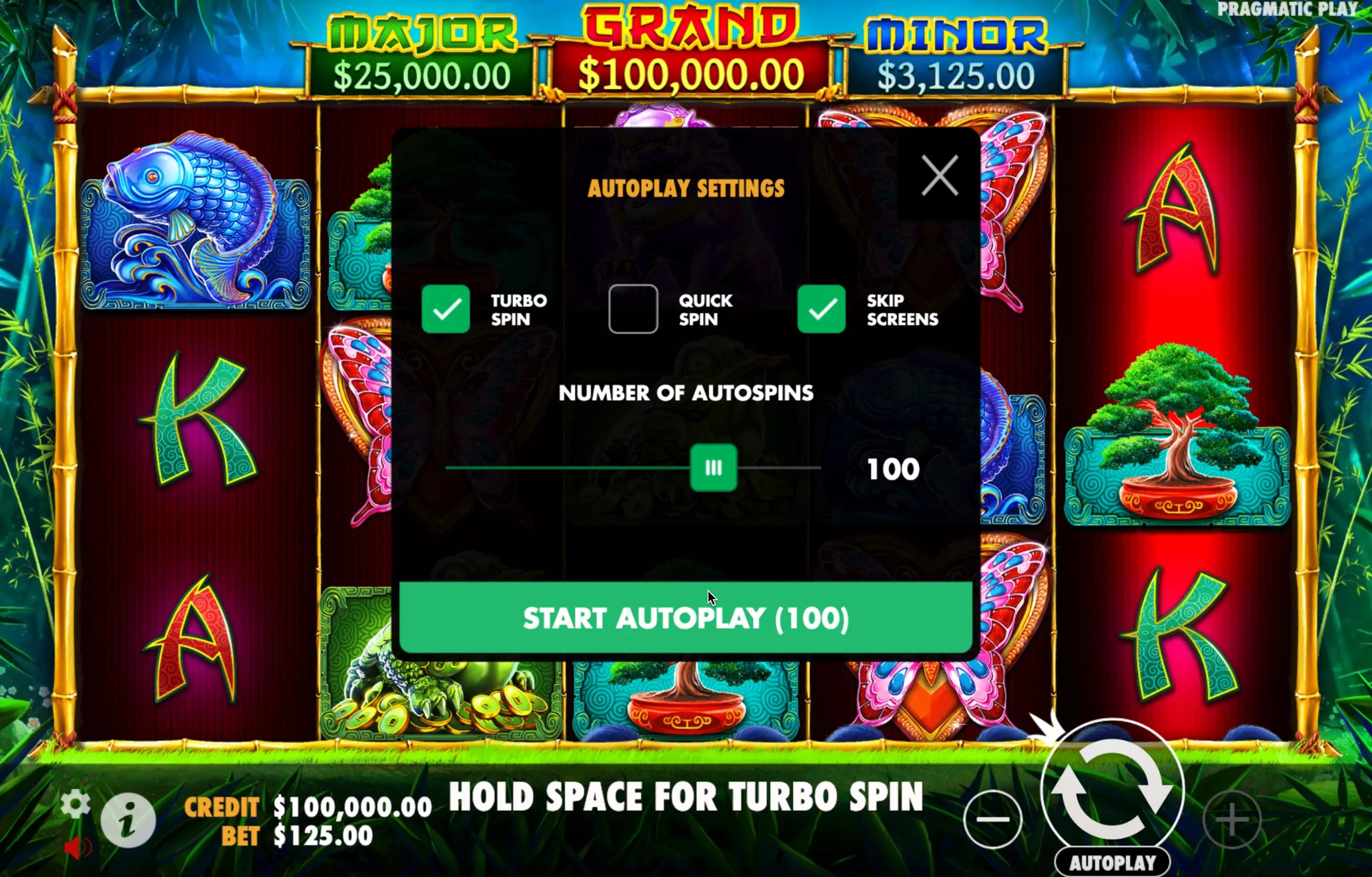 Online game Panda's Fortune