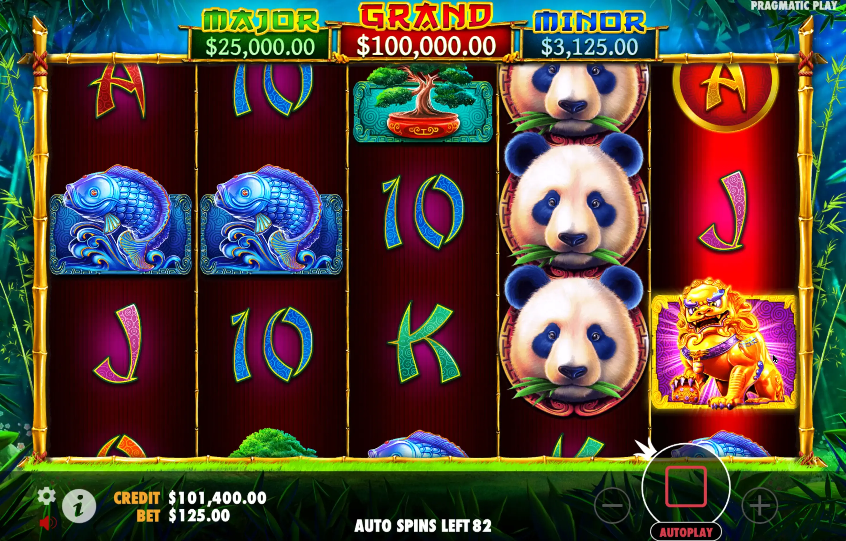 Play Panda's Fortune bonuses