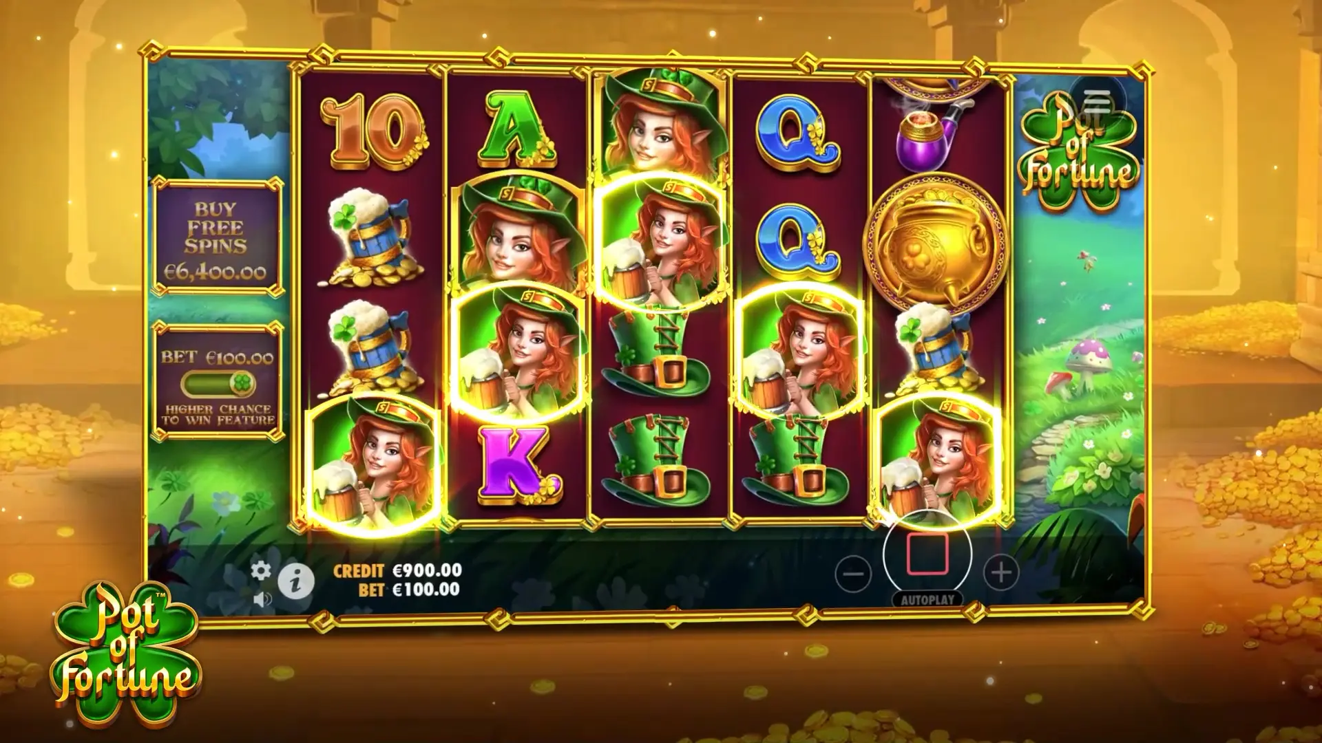 Pot of Fortune slot bets