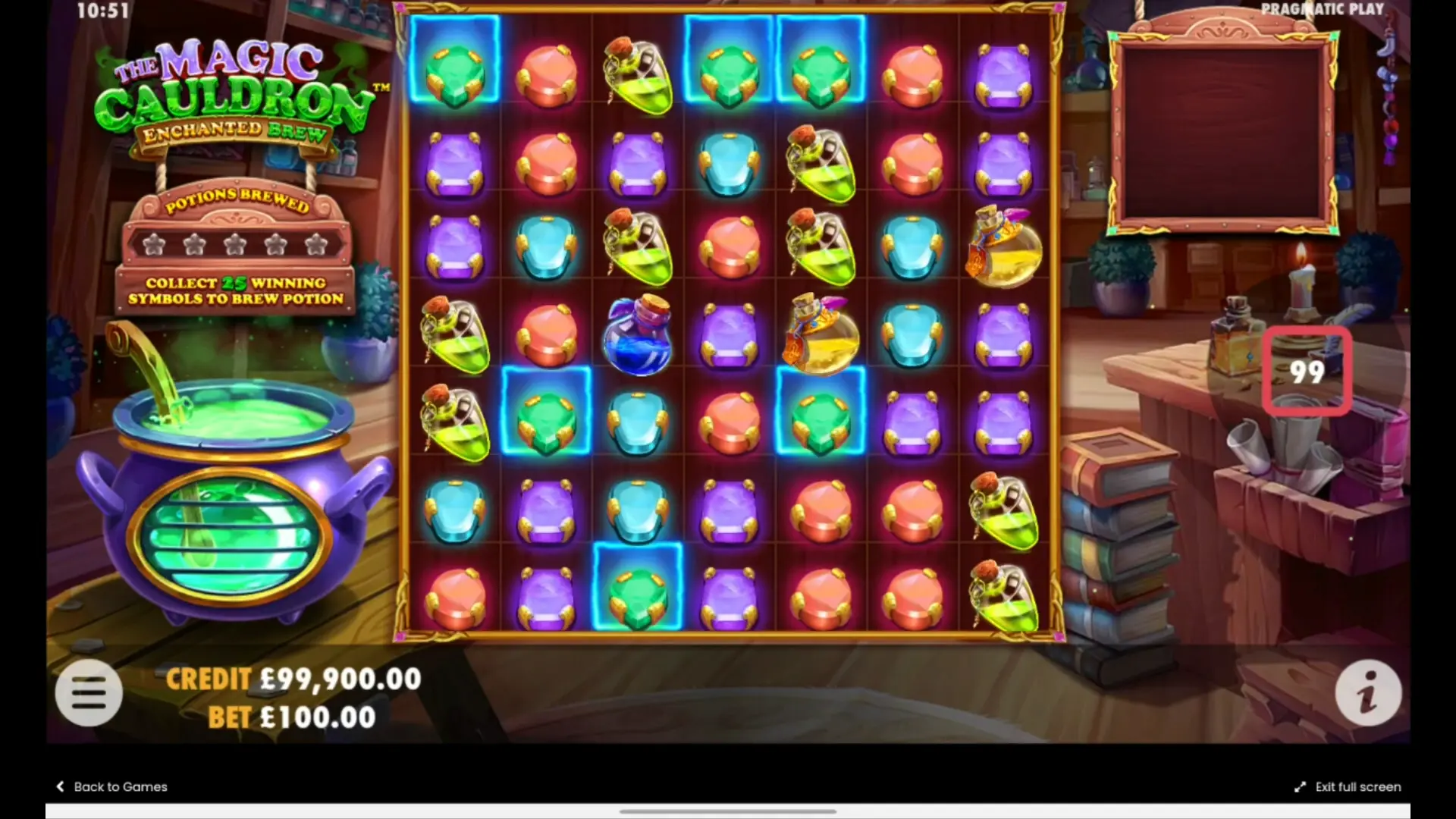 Online game The Magic Cauldron