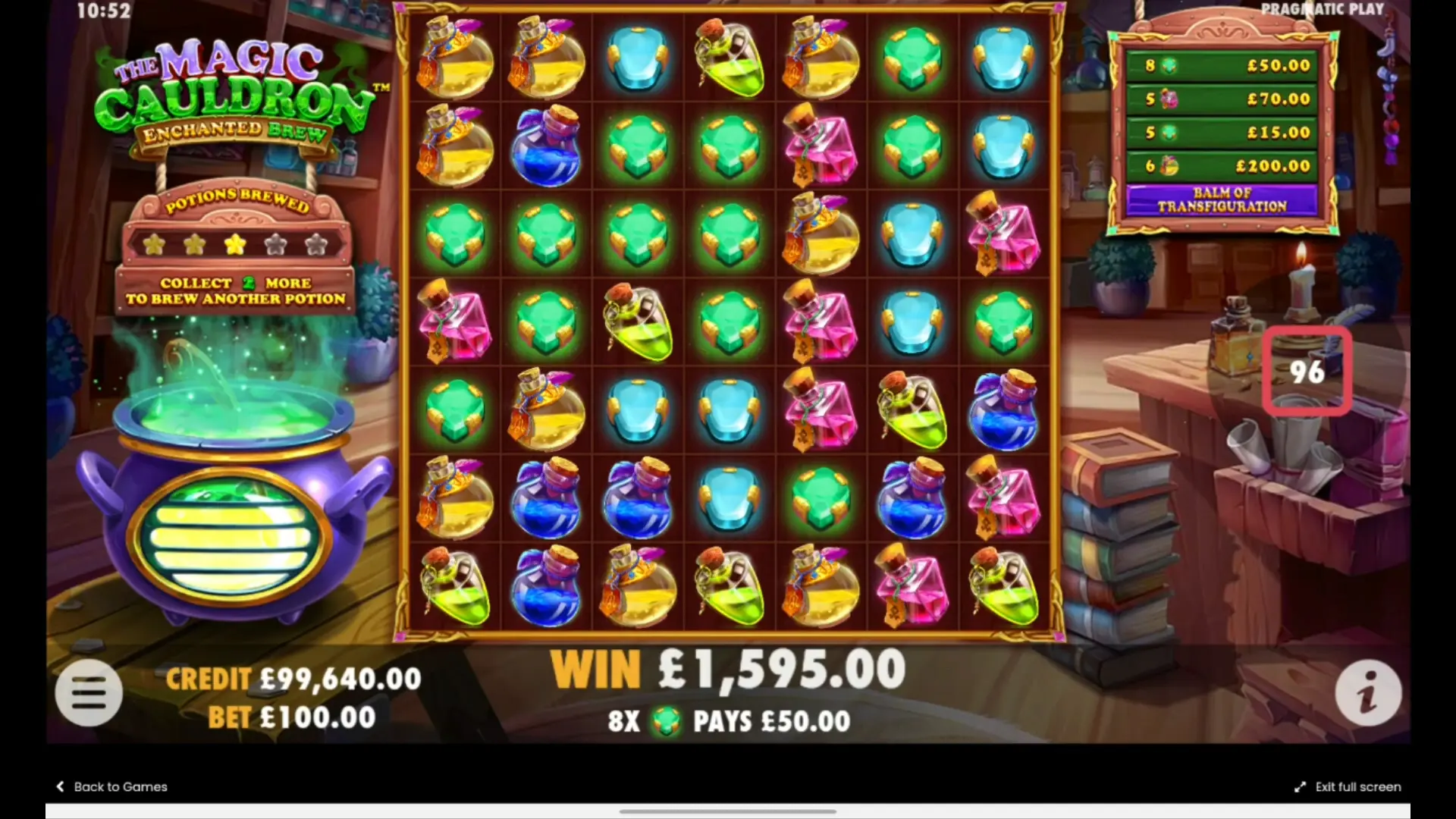 Play The Magic Cauldron for free