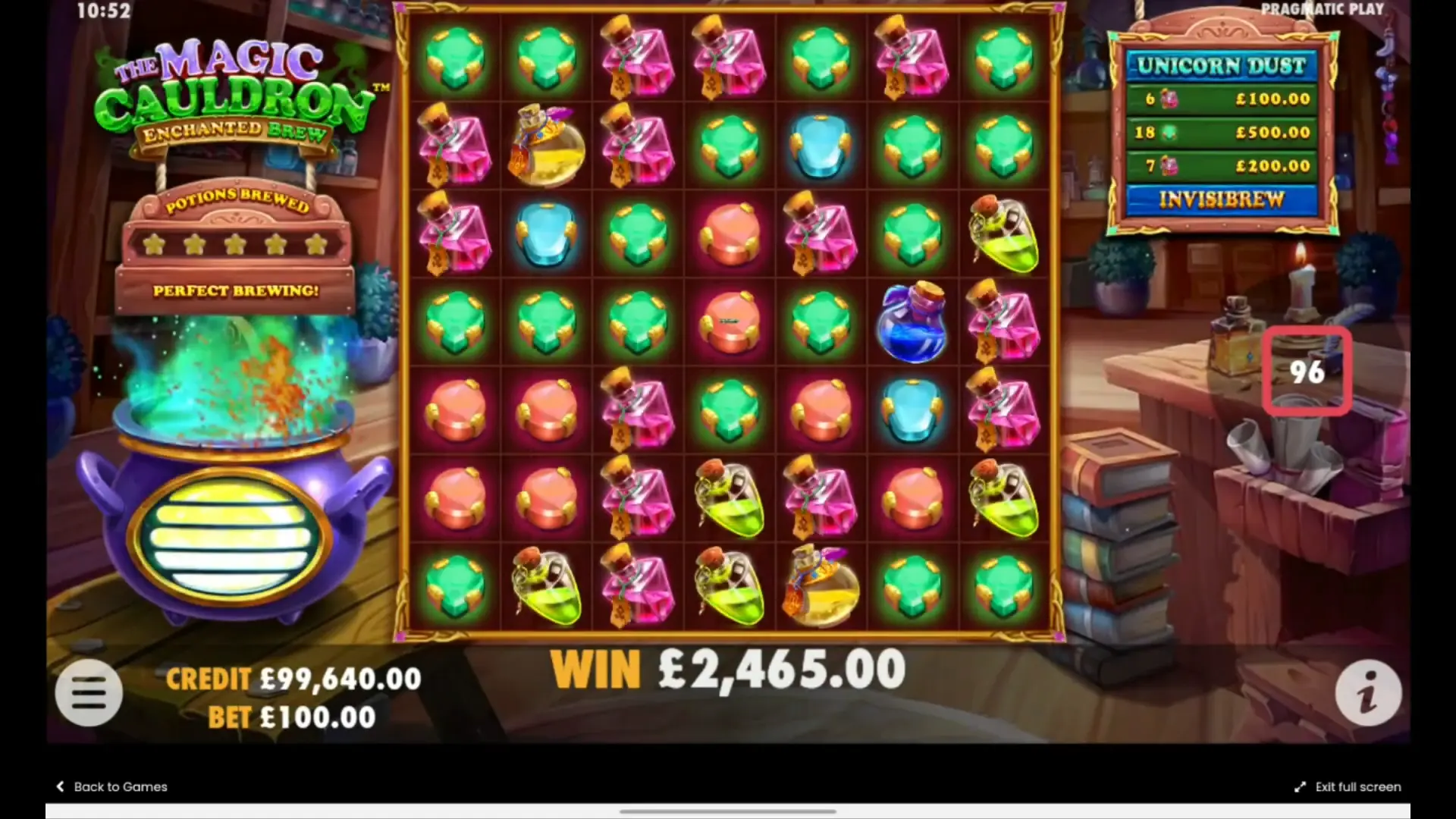 The Magic Cauldron slot registration
