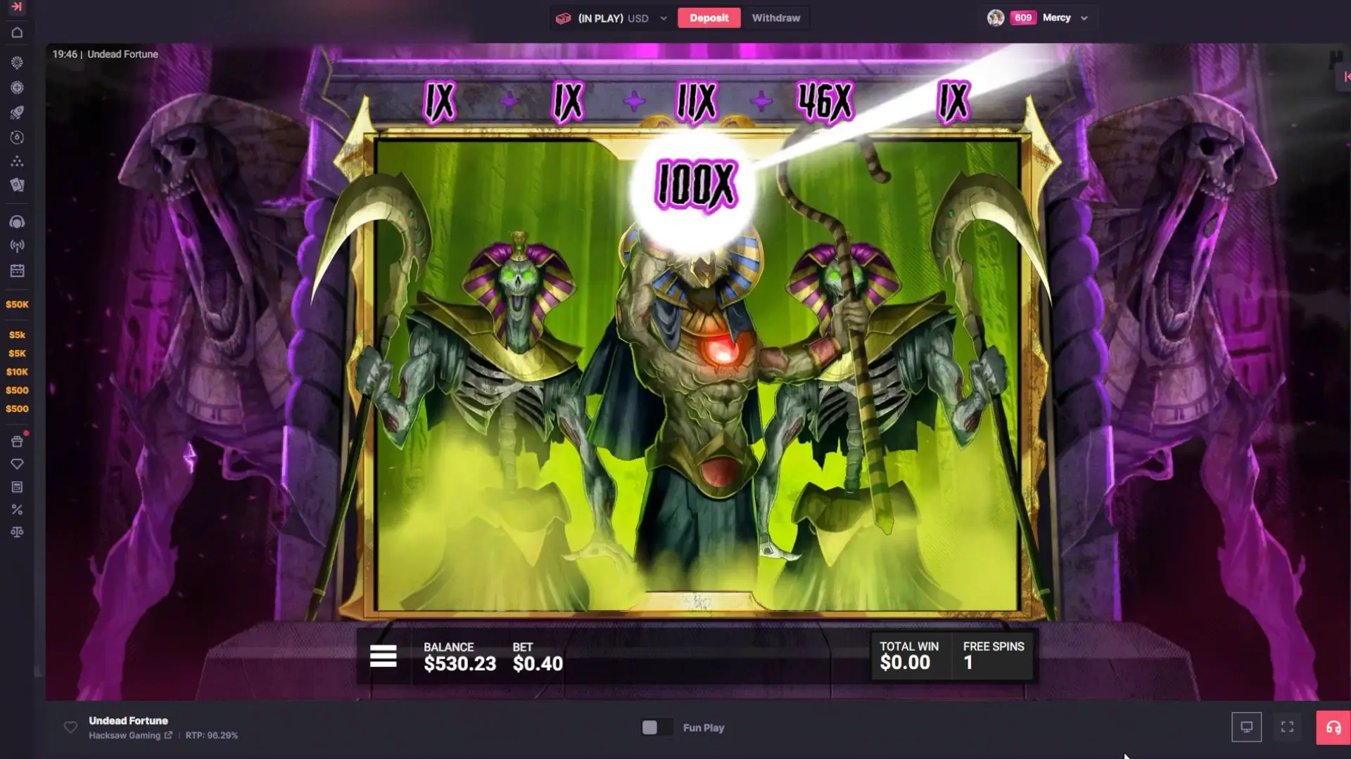 Undead Fortune earning strategy