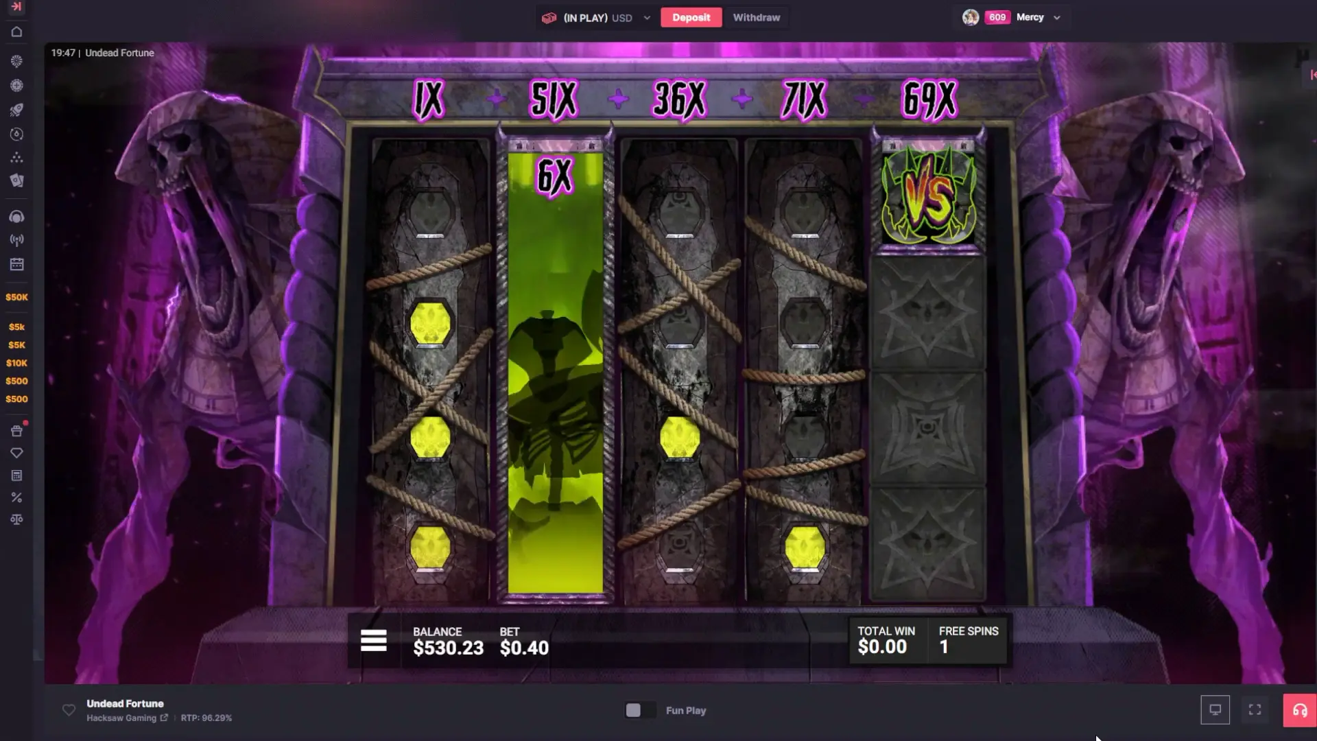 Undead Fortune play online