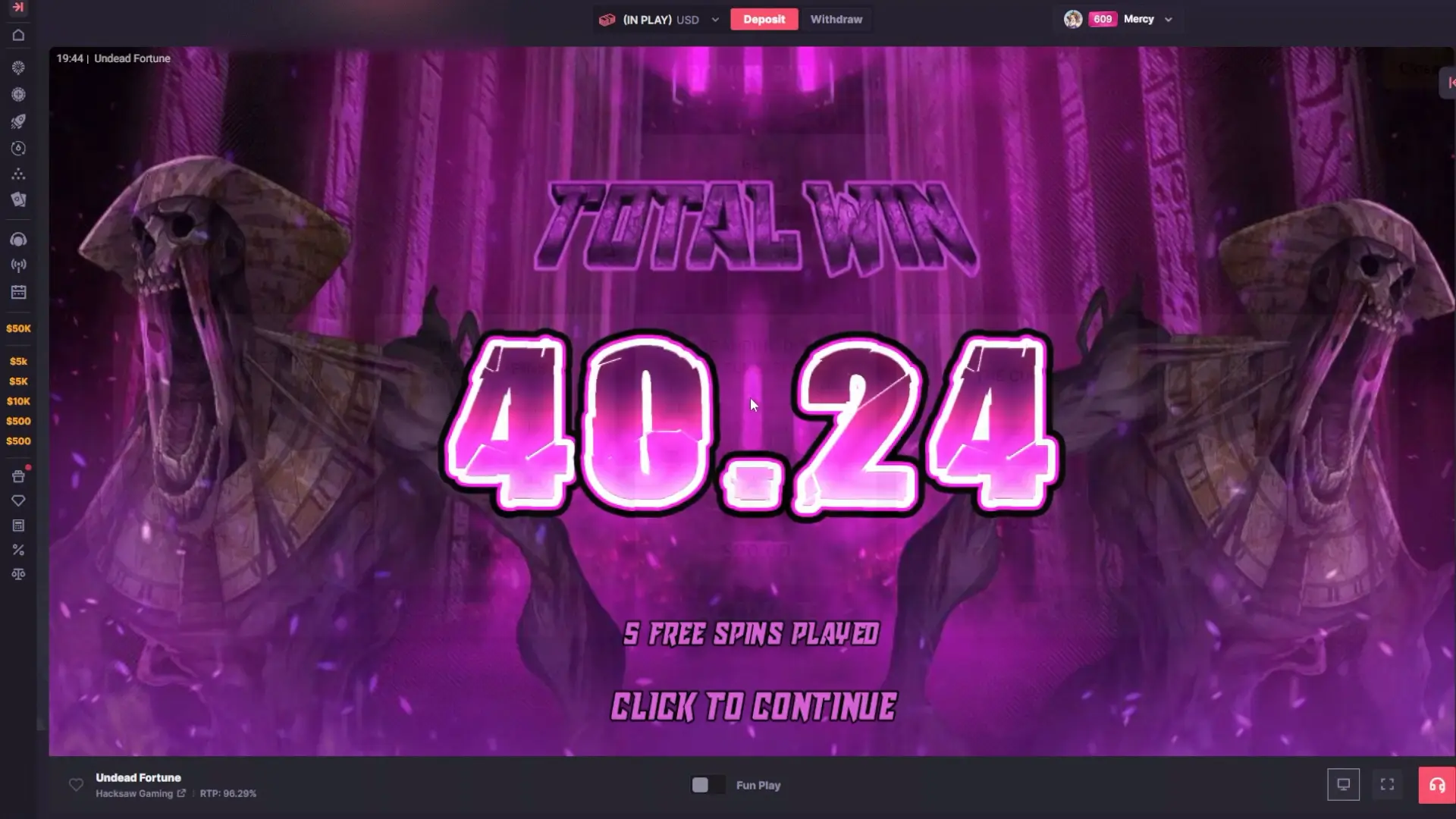 Undead Fortune game for money download