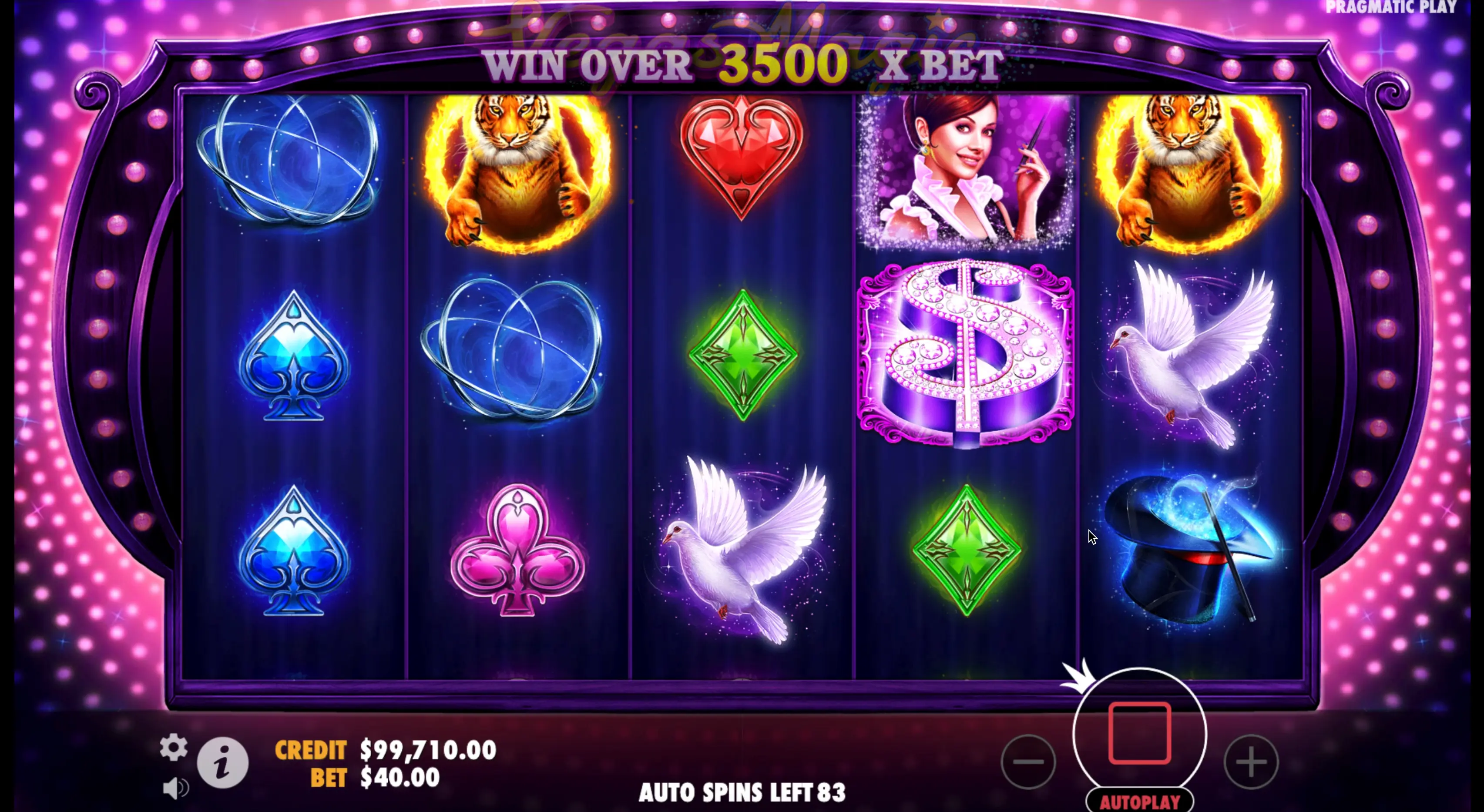 Vegas Magic slot bets