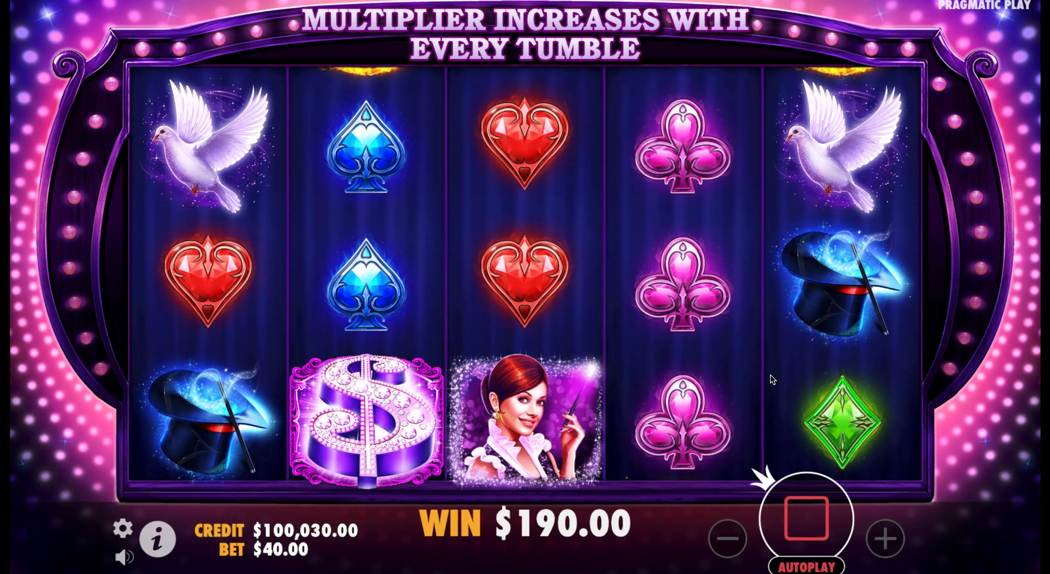 Play Vegas Magic bonuses